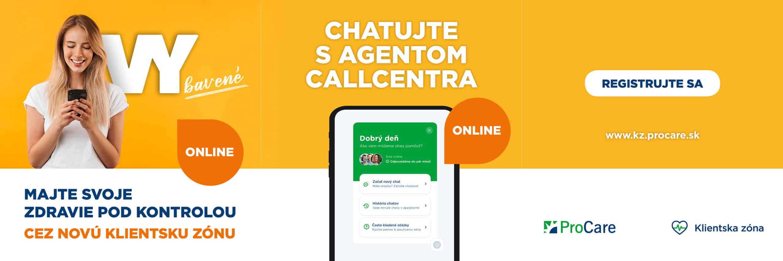 Chatujte s agentom callcentra